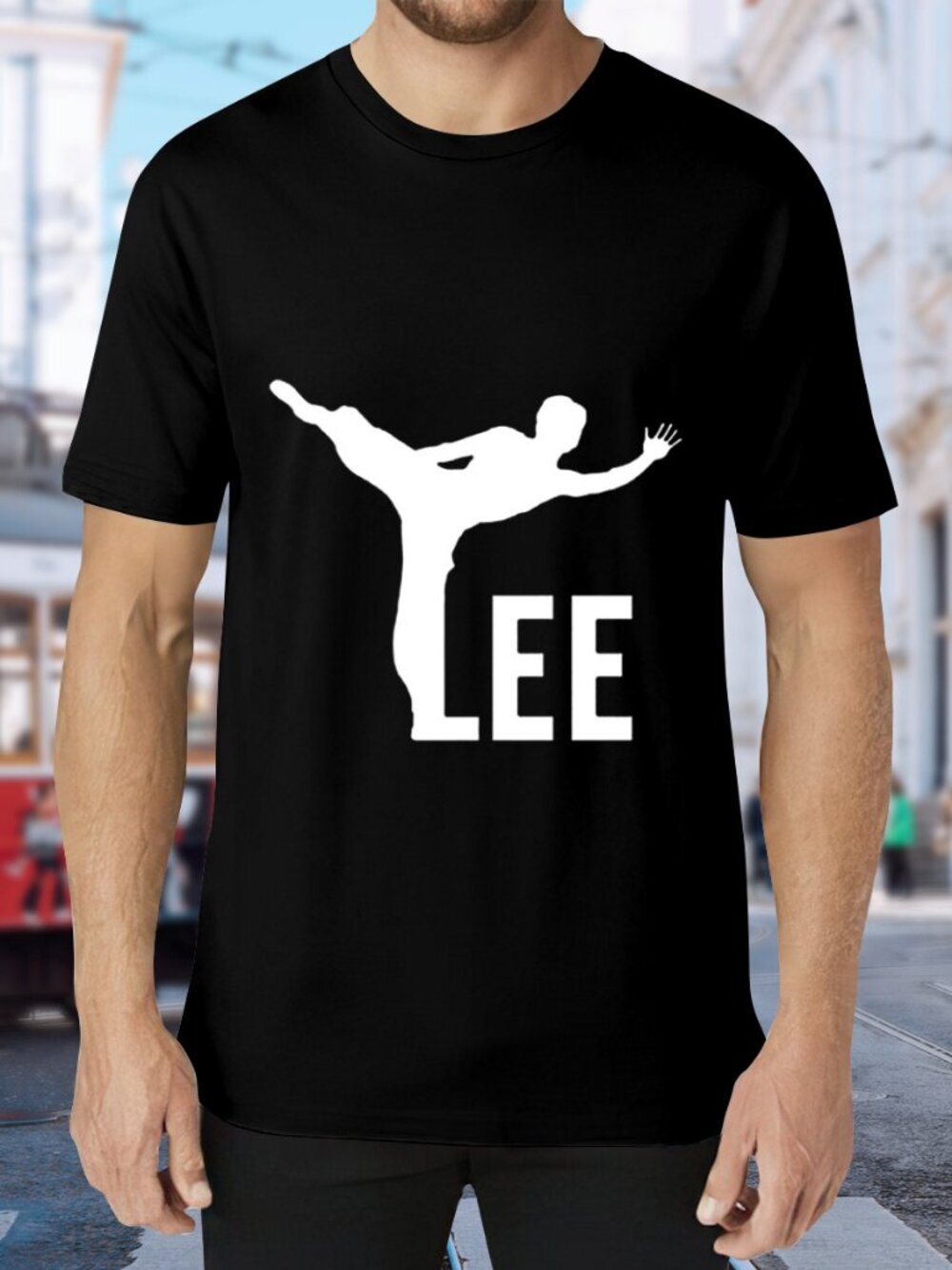 LEE Men's Black Short Sleeve Graphic Tee